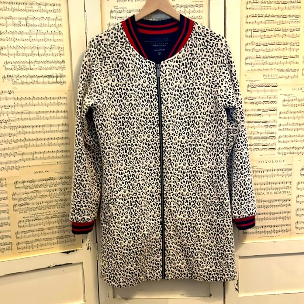 Sanctuary by Theory Leopard Print Medium Length Jacket-Size Small. - Picture 1 of 9